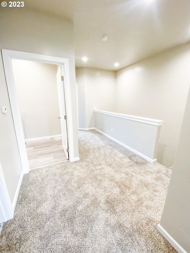 585 Baker St, Baker City, OR 97814 - basement featuring carpet and baseboards