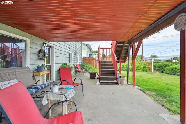 1831 E 14th St, The Dalles, OR 97058 - view of patio with stairs