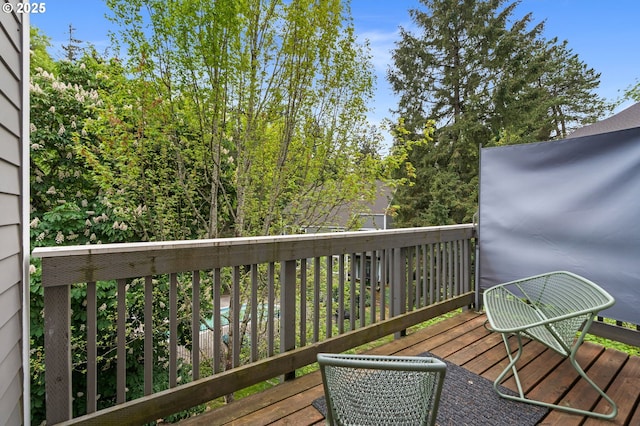 view of wooden terrace