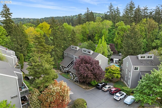 aerial view with a view of trees