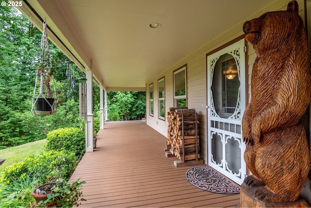 241 Growlers Gulch Rd, Castle Rock, WA 98611 - view of wooden porch