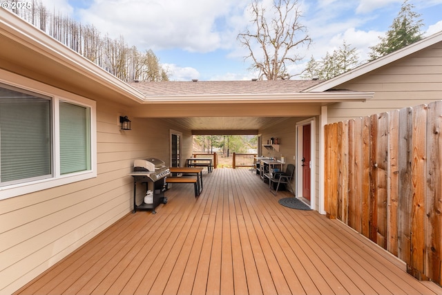 119/121 Tioga Ln, Idleyld Park, OR 97447 - deck with grilling area