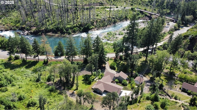 119/121 Tioga Ln, Idleyld Park, OR 97447 - aerial overview of property's location with a large body of water and a forest