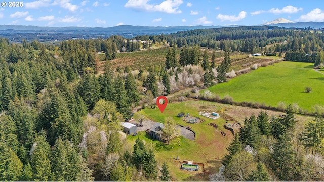 19434 S Logan Dr, Beavercreek, OR 97004 - aerial overview of property's location featuring a mountainous background