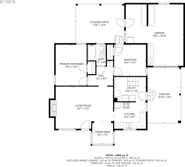 250 17th St, Springfield, OR 97477 - view of floor plan / room layout