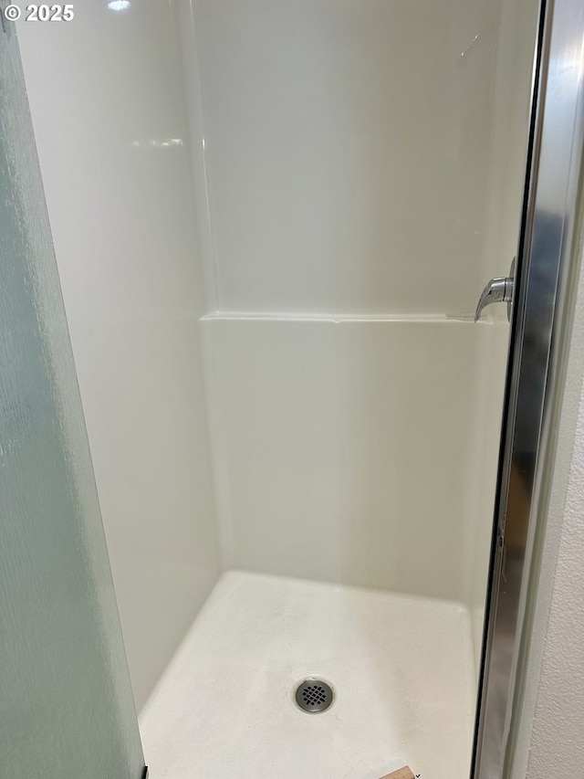 full bathroom featuring walk in shower
