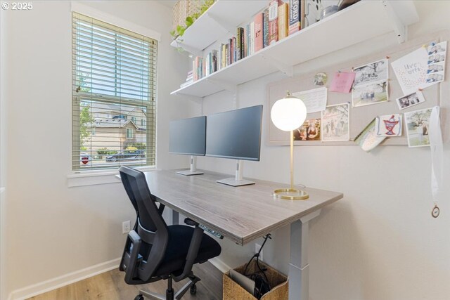 7010 SW Barr Ln, Tualatin, OR 97062 - office area featuring wood finished floors and baseboards