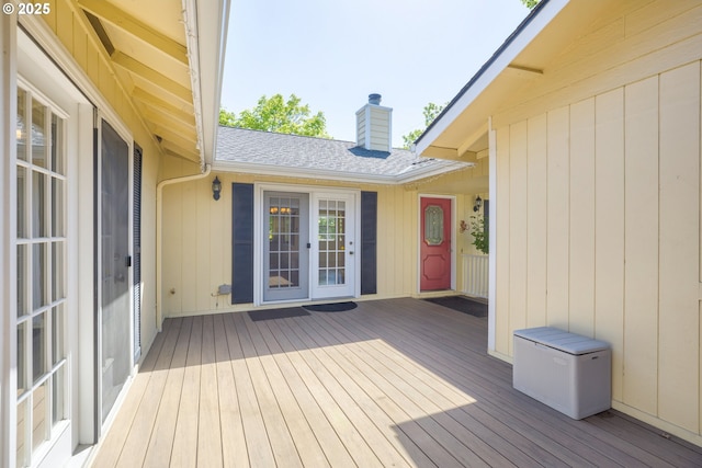 view of wooden terrace