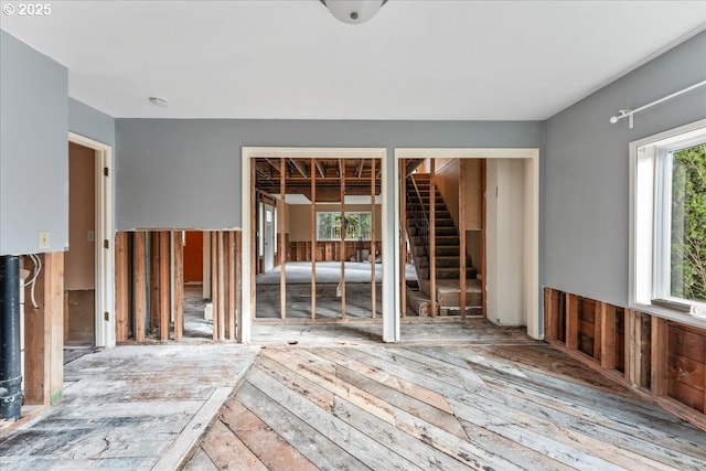 interior space with stairs