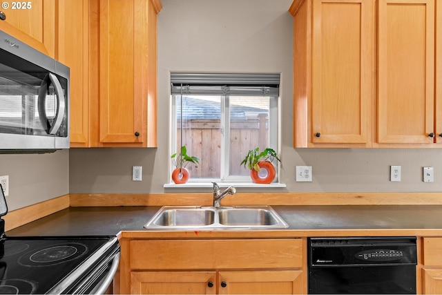 kitchen with stainless steel appliances and sink