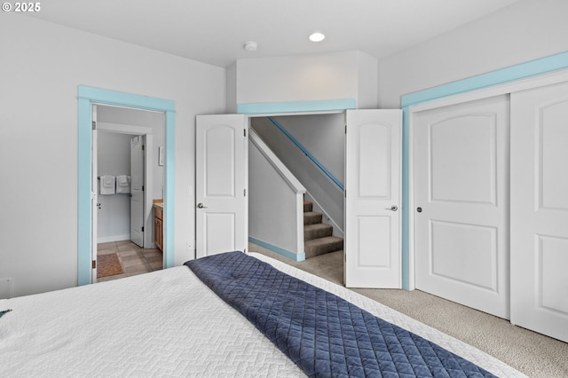 260 N Pacific St, Rockaway Beach, OR 97136 - bedroom featuring recessed lighting and a closet