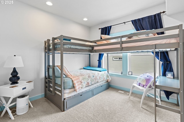 260 N Pacific St, Rockaway Beach, OR 97136 - carpeted bedroom featuring baseboards and recessed lighting