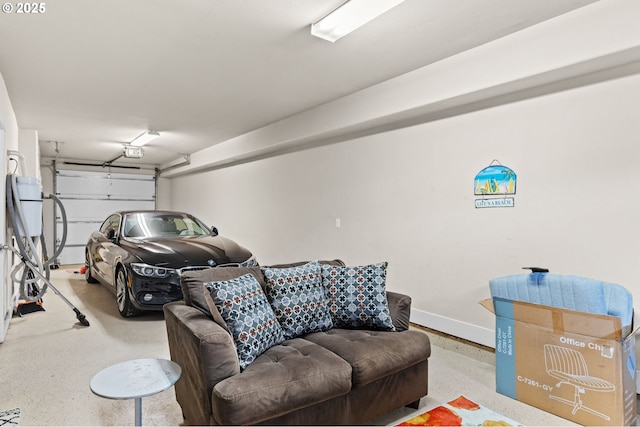 260 N Pacific St, Rockaway Beach, OR 97136 - garage with a garage door opener and baseboards
