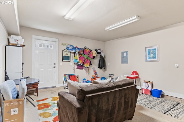 260 N Pacific St, Rockaway Beach, OR 97136 - living room with electric panel and baseboards