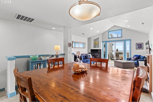 260 N Pacific St, Rockaway Beach, OR 97136 - dining room with vaulted ceiling and recessed lighting