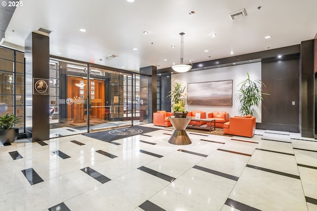 333 NW 9th Ave Unit 713, Portland, OR 97209 - building lobby featuring recessed lighting