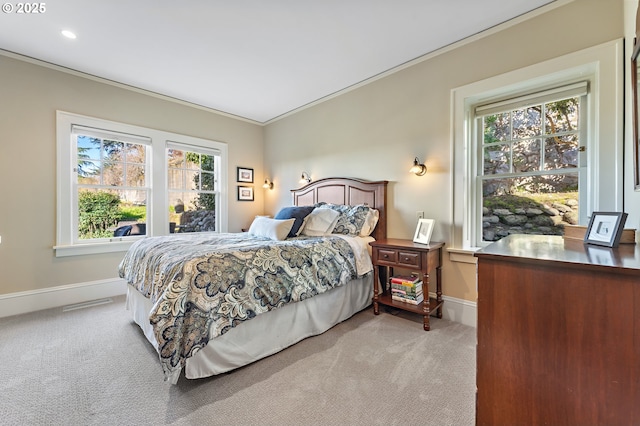 2783 NE Wiberg Ln, Portland, OR 97213 - carpeted bedroom featuring crown molding and baseboards