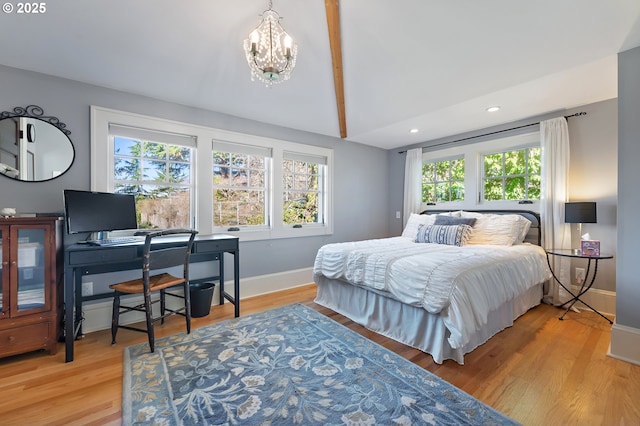 2783 NE Wiberg Ln, Portland, OR 97213 - bedroom featuring multiple windows, wood finished floors, baseboards, and recessed lighting