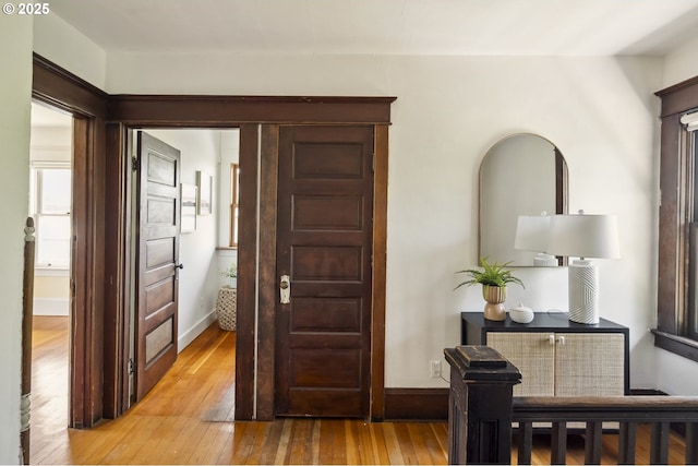 4919 NE 18th Ave, Portland, OR 97211 - hallway with light wood finished floors and baseboards