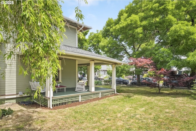 4919 NE 18th Ave, Portland, OR 97211 - view of grassy yard featuring covered porch