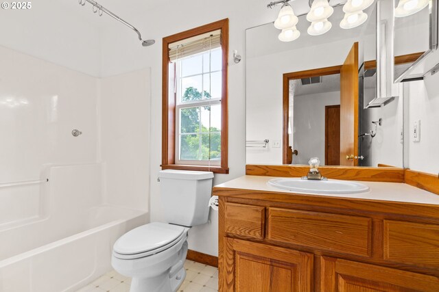 4060 Hampshire Ln, Eugene, OR 97404 - bathroom featuring vanity, tile patterned floors, and bathing tub / shower combination