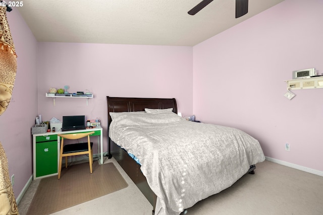 2032 SW 33rd St, Gresham, OR 97080 - carpeted bedroom featuring baseboards and ceiling fan