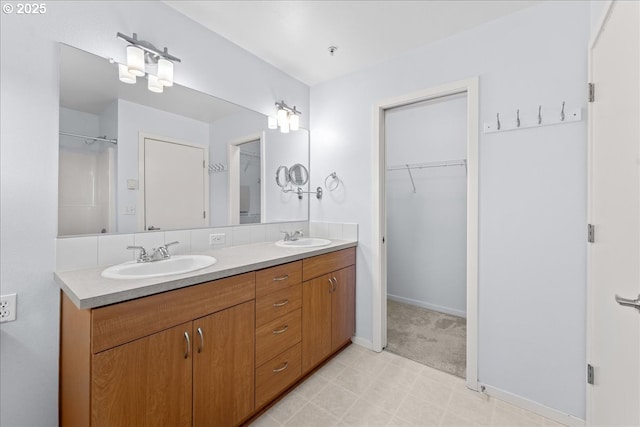 bathroom with vanity