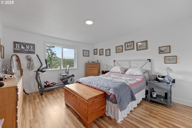 460 Huckleberry Mt Ln, Riddle, OR 97469 - bedroom with light wood-style floors and baseboards