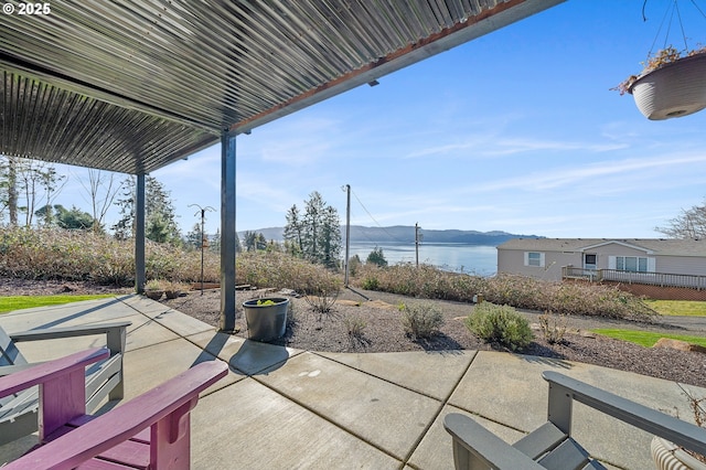 9065 8th St, Bay City, OR 97107 - view of patio featuring a mountain view