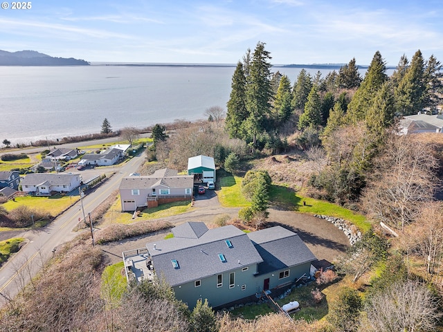 9065 8th St, Bay City, OR 97107 - aerial perspective of suburban area featuring a nearby body of water