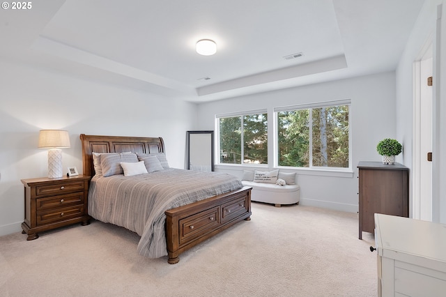 21773 SW Meadow Ter, Sherwood, OR 97140 - bedroom with a raised ceiling and light colored carpet