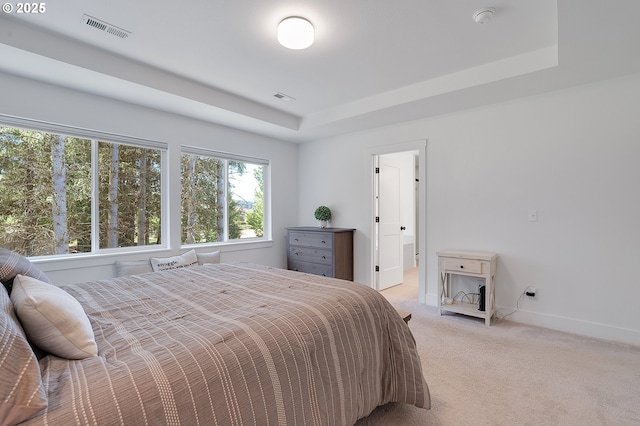 21773 SW Meadow Ter, Sherwood, OR 97140 - bedroom with light colored carpet and a raised ceiling