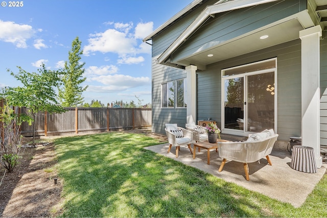 21773 SW Meadow Ter, Sherwood, OR 97140 - view of yard with a patio
