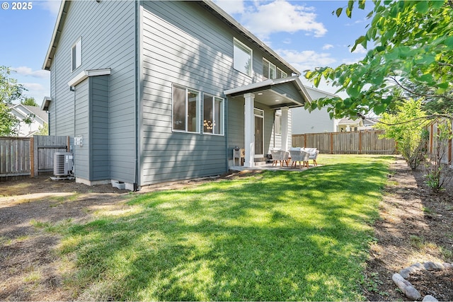 21773 SW Meadow Ter, Sherwood, OR 97140 - back of house with a fenced backyard and a patio