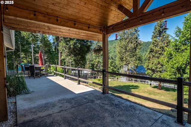1950 Byron Creek Rd, Winston, OR 97496 - view of patio featuring outdoor dining space