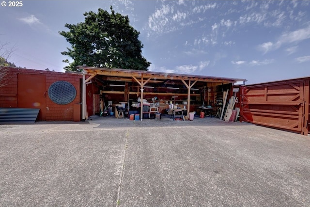 3162 Marine Dr, Astoria, OR 97103 - view of parking with an outbuilding