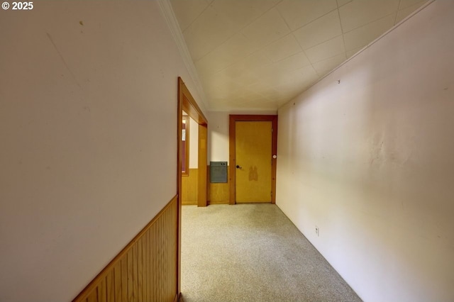 3162 Marine Dr, Astoria, OR 97103 - corridor with light colored carpet and crown molding