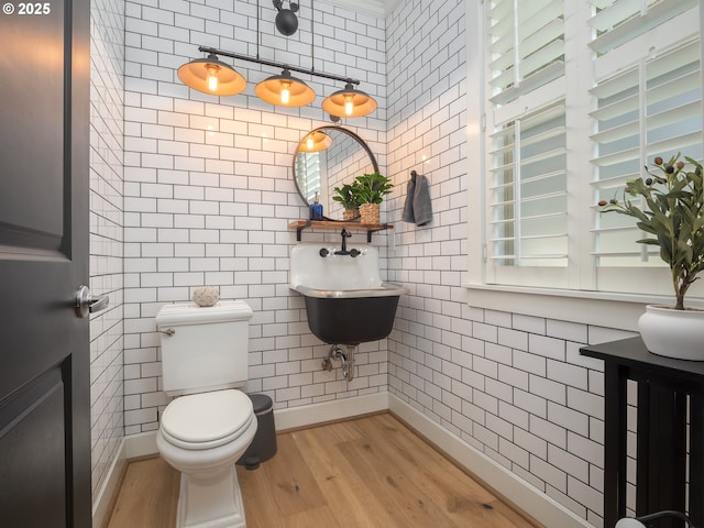 7882 SW Cinnabar, Wilsonville, OR 97070 - half bath featuring wood finished floors and tile walls