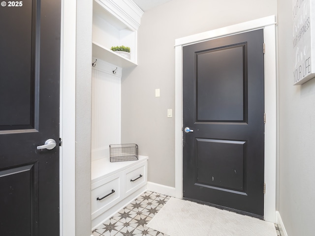 7882 SW Cinnabar, Wilsonville, OR 97070 - mudroom with baseboards and light flooring