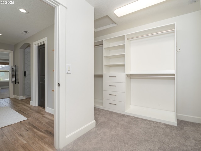 7882 SW Cinnabar, Wilsonville, OR 97070 - spacious closet with arched walkways and wood finished floors