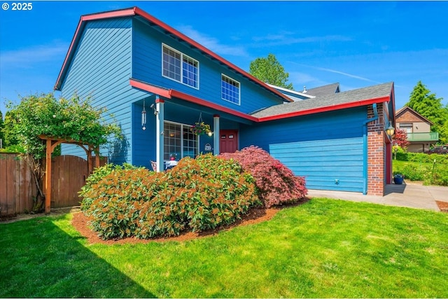 287 SW Oliver Ct, Dundee, OR 97115 - view of front facade featuring a garage and brick siding