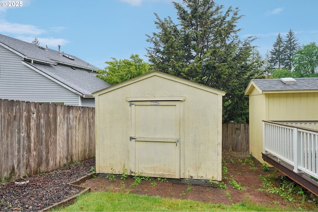 17701 Koch Ct, Sandy, OR 97055 - view of shed featuring a fenced backyard