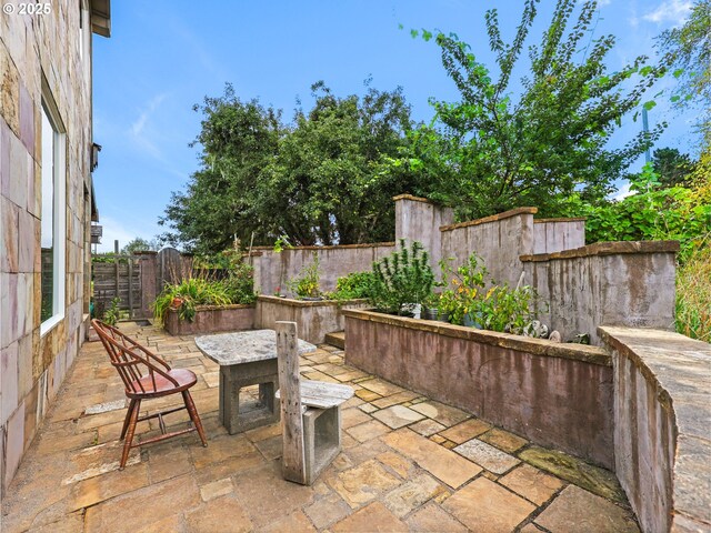 view of patio / terrace with a fenced backyard