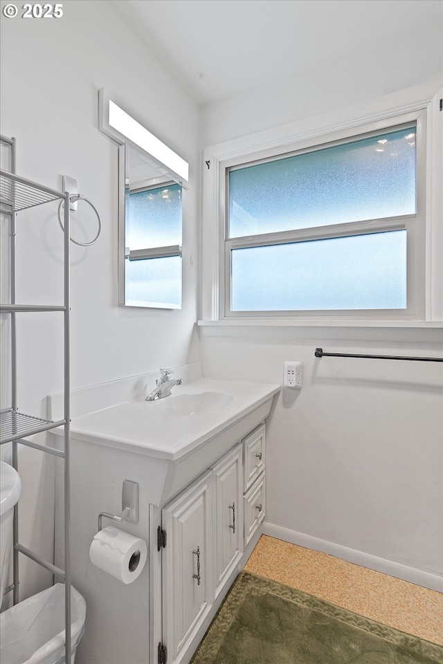 bathroom with vanity