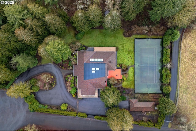 birds eye view of property