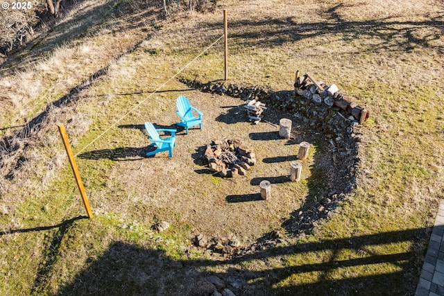 details with a fire pit