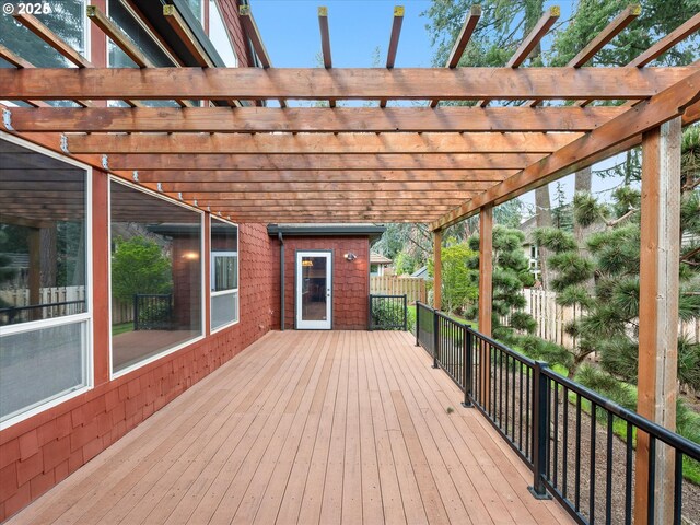 1303 NE 147th Ave, Vancouver, WA 98684 - wooden terrace with a pergola