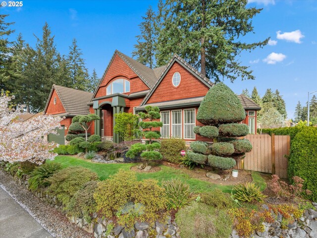 1303 NE 147th Ave, Vancouver, WA 98684 - view of front of house with fence and stone siding