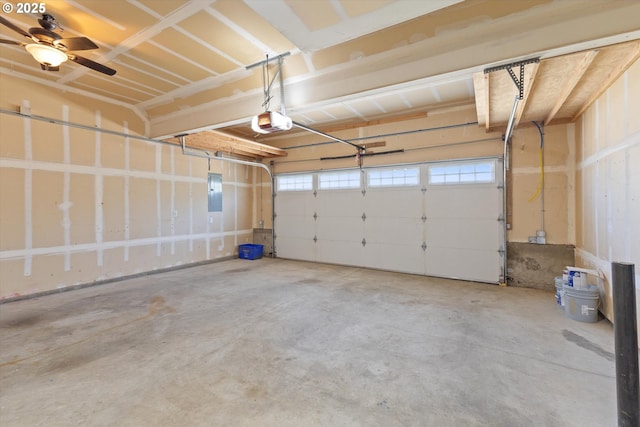 12800 Joys Dr, Oregon City, OR 97045 - garage with a garage door opener and electric panel