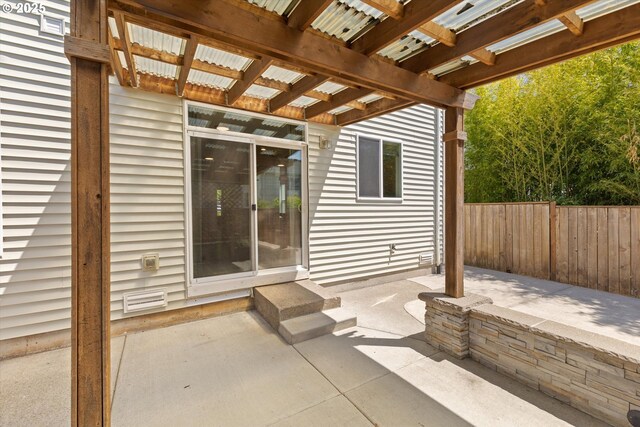 12800 Joys Dr, Oregon City, OR 97045 - view of patio with a pergola and entry steps